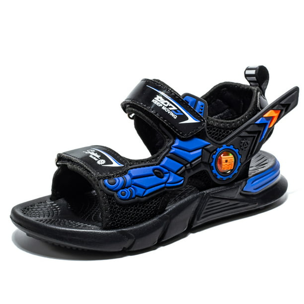 Boys Girls Outdoor Athletic Strap Breathable Closed-Toe Water Sandals Shoes 